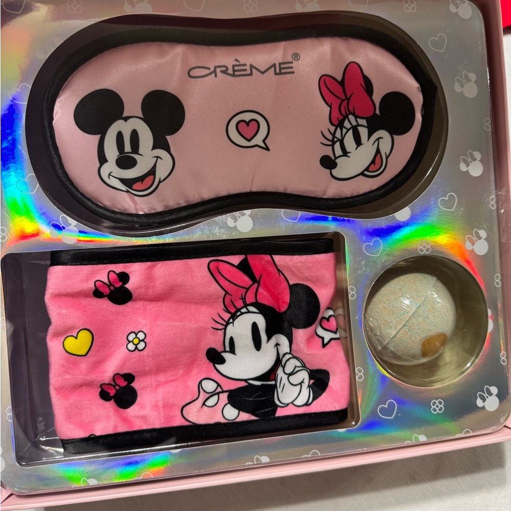 Créme Disney Minnie Mouse Sleep Mask and Headband Set Valentines Gift
